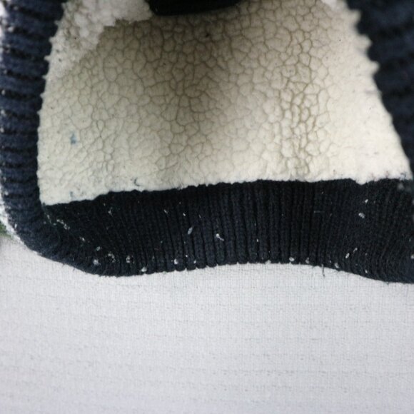 Vintage Shearling Sweater Mens Olive Cardigan City Skyline Abstract Gigi - Picture 6 of 7